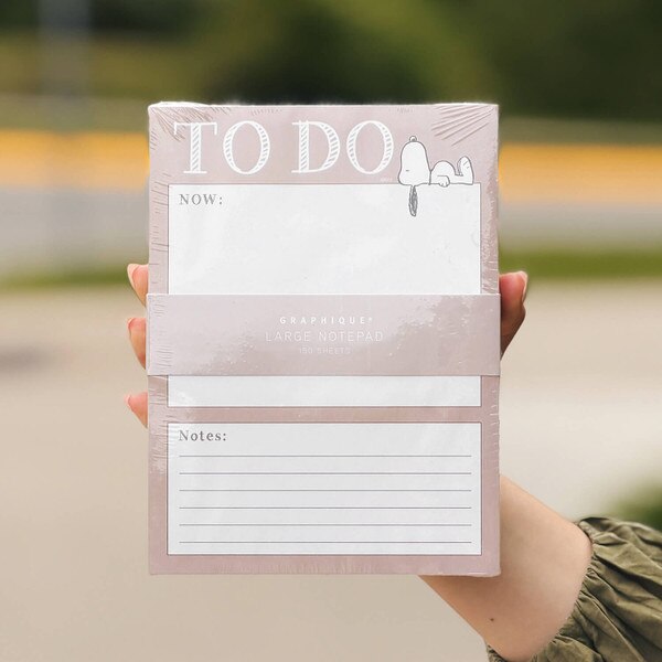 Peanuts Laying Large Notepad